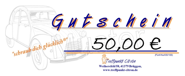 Gutschein 50,00EUR
